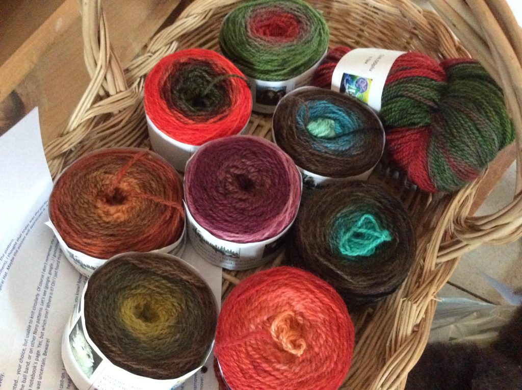 Maine grown and spun yarn