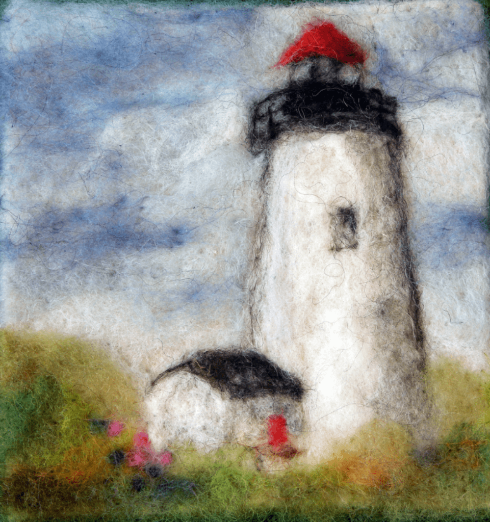 felted Maine Lighthouse